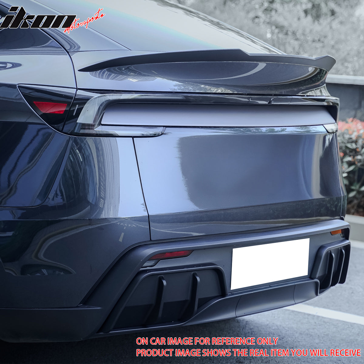 Fits 25-26 Tesla Model Y Juniper Rear Bumper Side Apron Carbon Fiber Print Cap