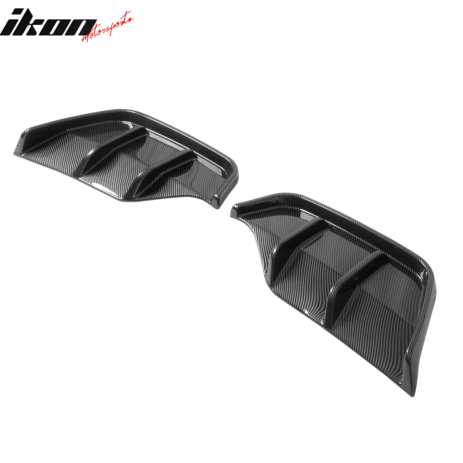 Fits 25-26 Tesla Model Y Juniper Rear Bumper Side Apron Carbon Fiber Print Cap