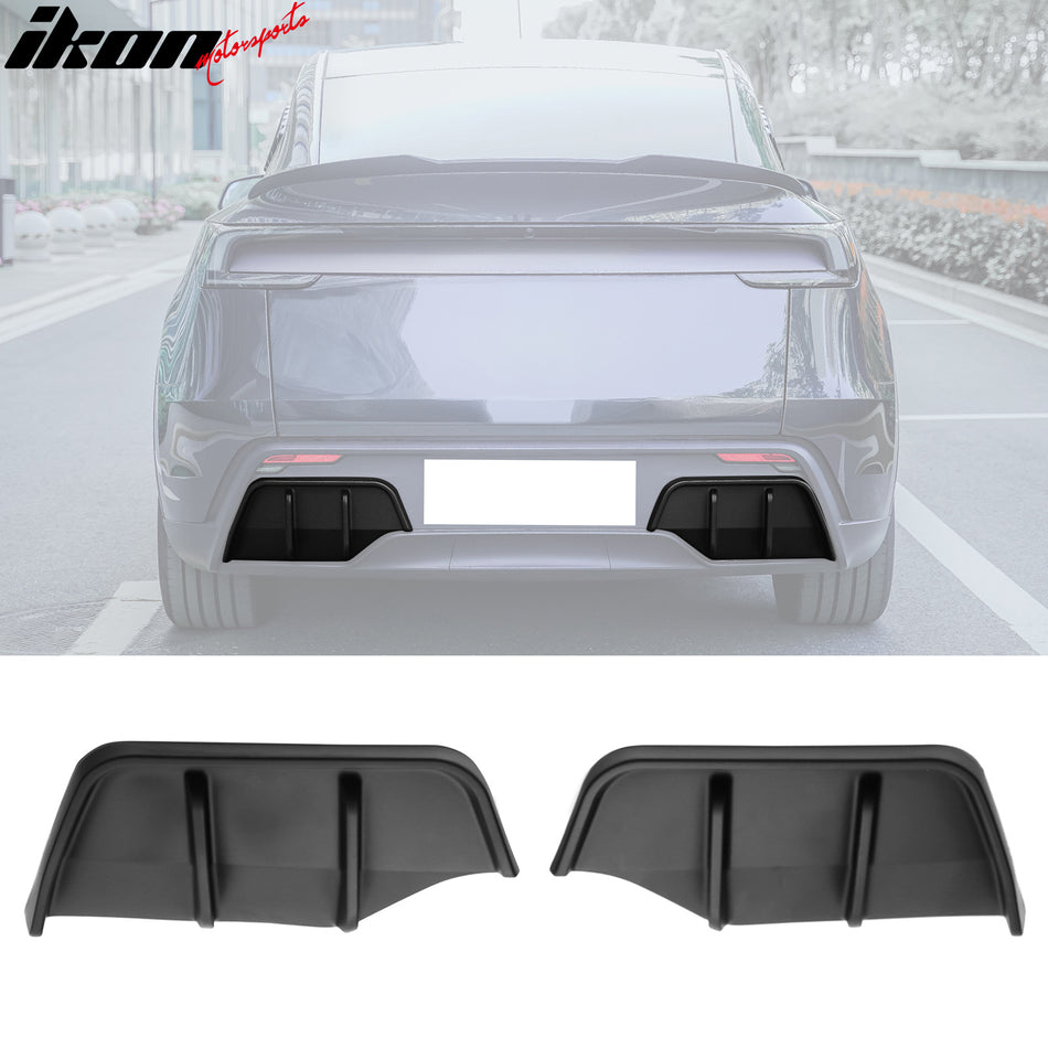 2025-2026 Tesla Model Y Juniper Rear Bumper Side Apron Matte Black Cap