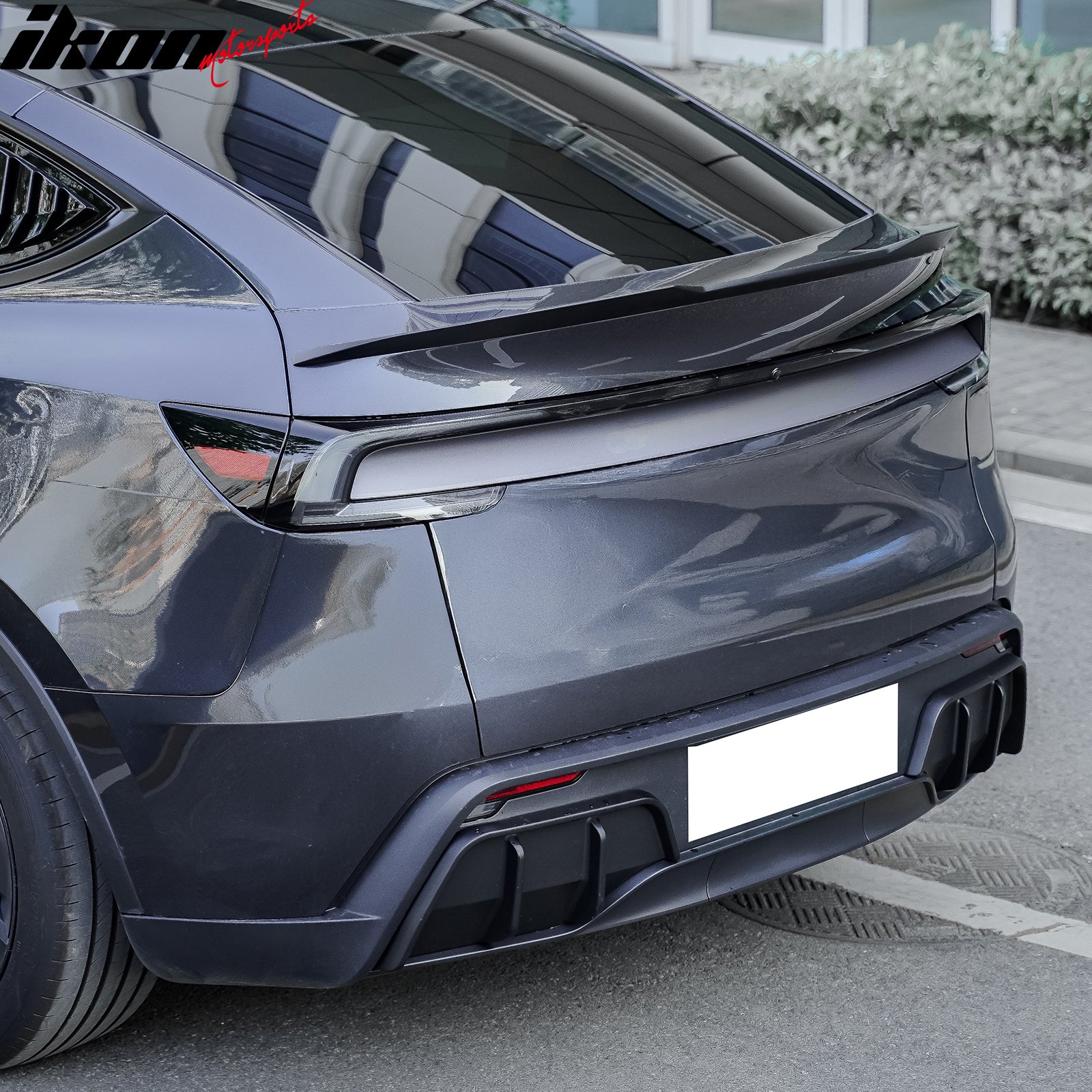 Fits 25-26 Tesla Model Y Juniper Rear Bumper Side Apron Matte Black Diffuser Cap
