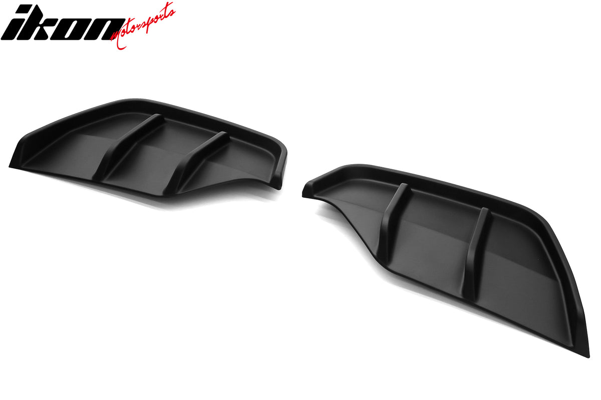 Fits 25-26 Tesla Model Y Juniper Rear Bumper Side Apron Matte Black Diffuser Cap