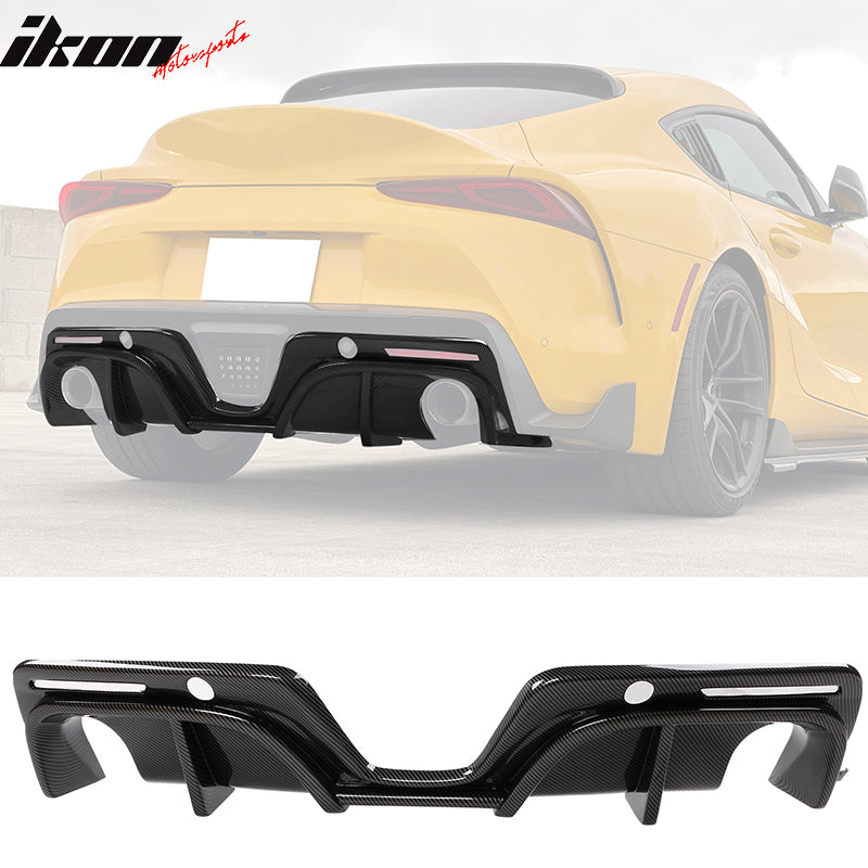 IKON MOTORSPORTS, Rear Diffuser Compatible With 2020-2023 Toyota