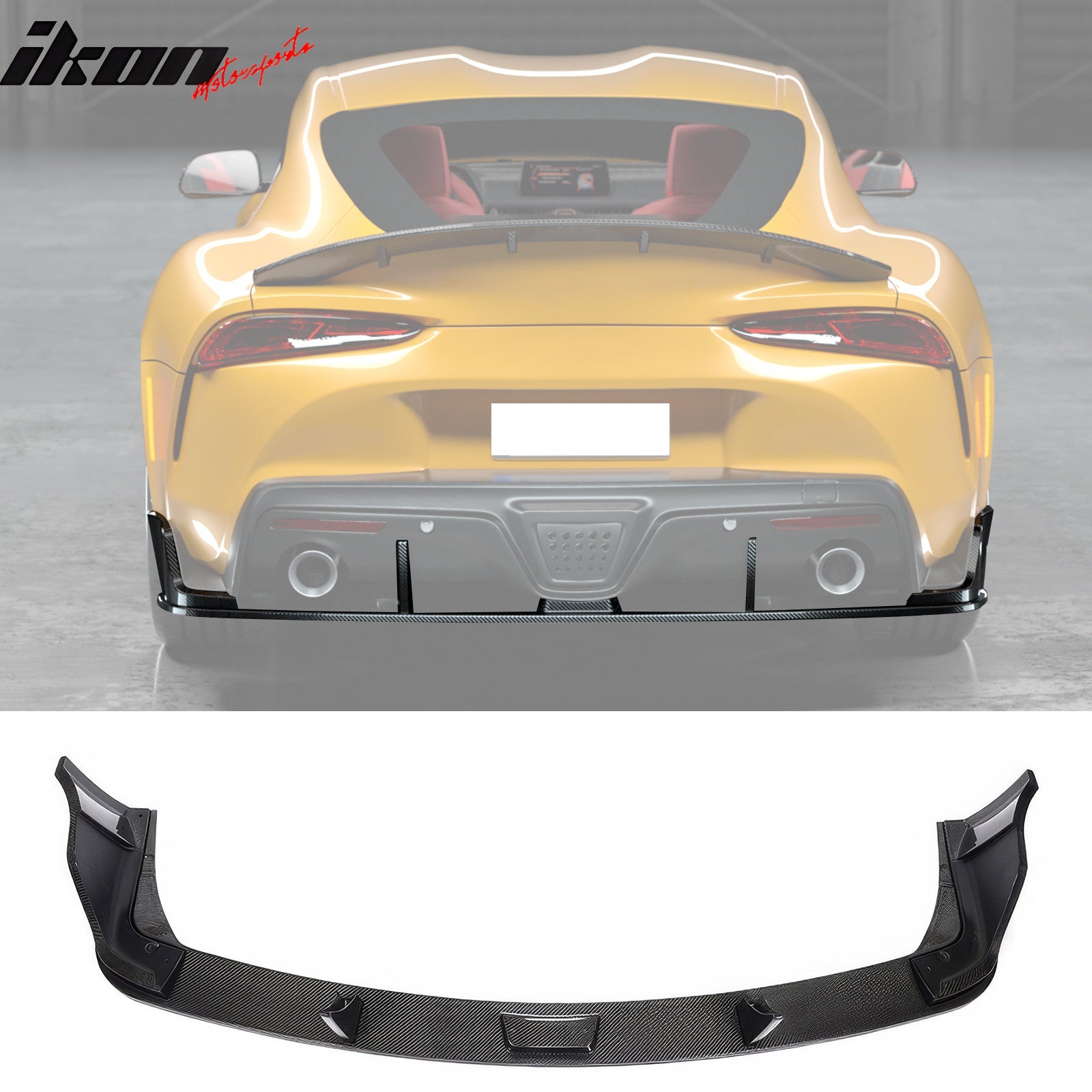 IKON MOTORSPORTS Rear Bumper Lip, Compatible with 2020-2024 Toyota GR ...