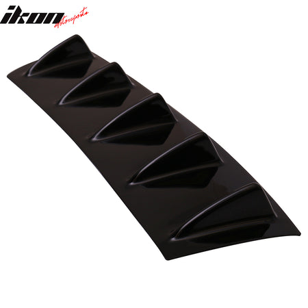 Rear Bumper Lip Diffuser Compatible With 2000-2009 Honda S2000 AP1 AP2, V1 Style 23" x 6" Glossy Black ABS Aftermarket Parts Rear Splitter 5 Fin by IKON MOTORSPORTS