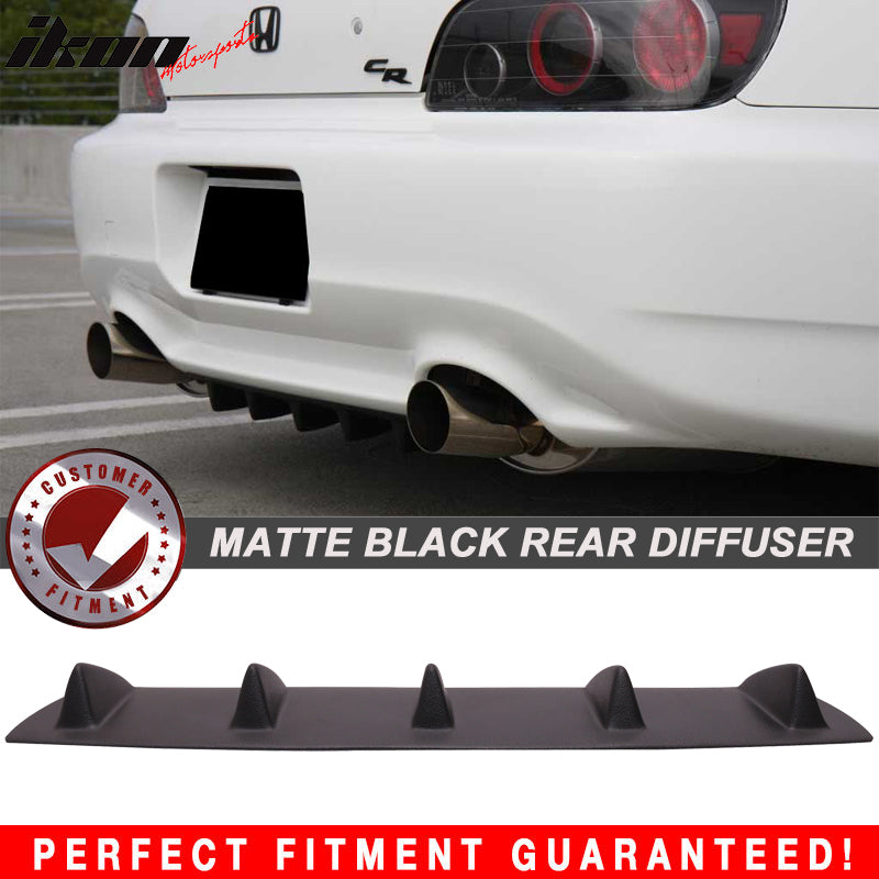 2000-2009 Honda S2000 AP1 V1 Matte Black Rear Bumper Lip Diffuser ABS