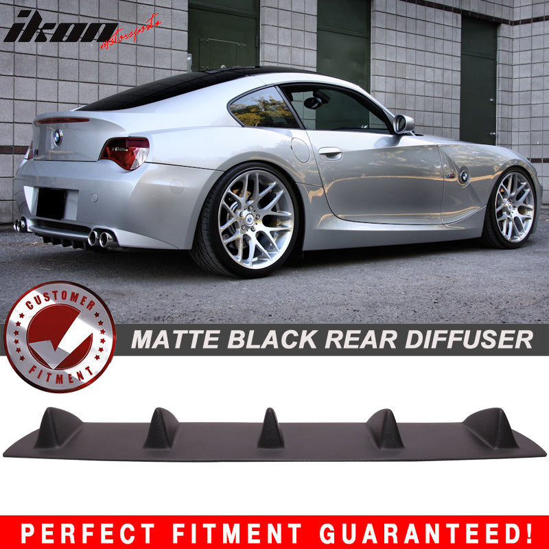 2003-2008 BMW Z4 E85 V1 Style Matte Black Rear Bumper Lip Diffuser ABS