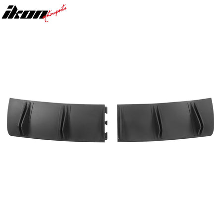 Universal 2PC Rear Diffuser Shark Fin Design 33 5 Fins - PP