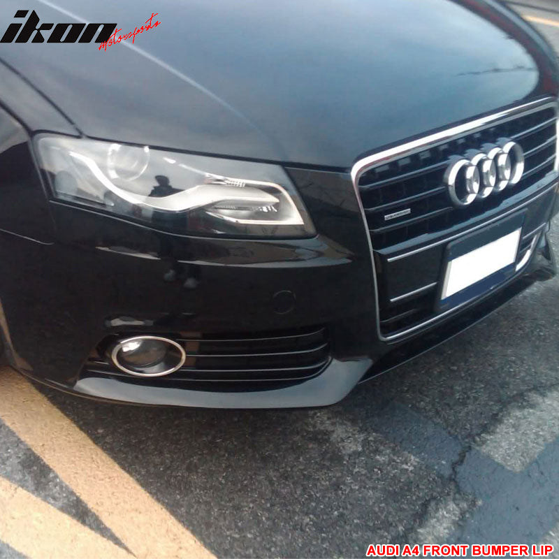 2009-2012 Audi A4 B8 Sedan PU Unpainted Front Bumper Lip Spoiler