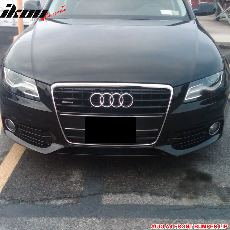 2009-2012 Audi A4 B8 Sedan PU Unpainted Front Bumper Lip Spoiler