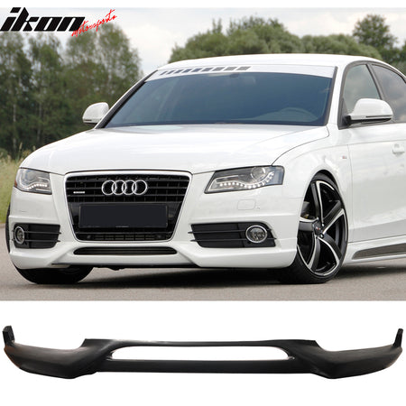 Fits 09-12 Audi A4 B8 S Line RG Style Front Bumper Lip Spoiler Kit PU Unpainted