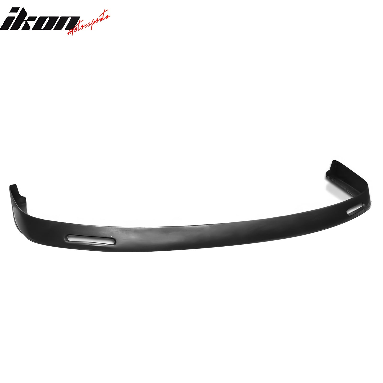 IKON MOTORSPORTS Front Bumper Lip, Compatible with 1994-1997 Acura Integra, Backyard Style Black PU Polyurethane Air Dam Chin Spoiler Protector Splitter