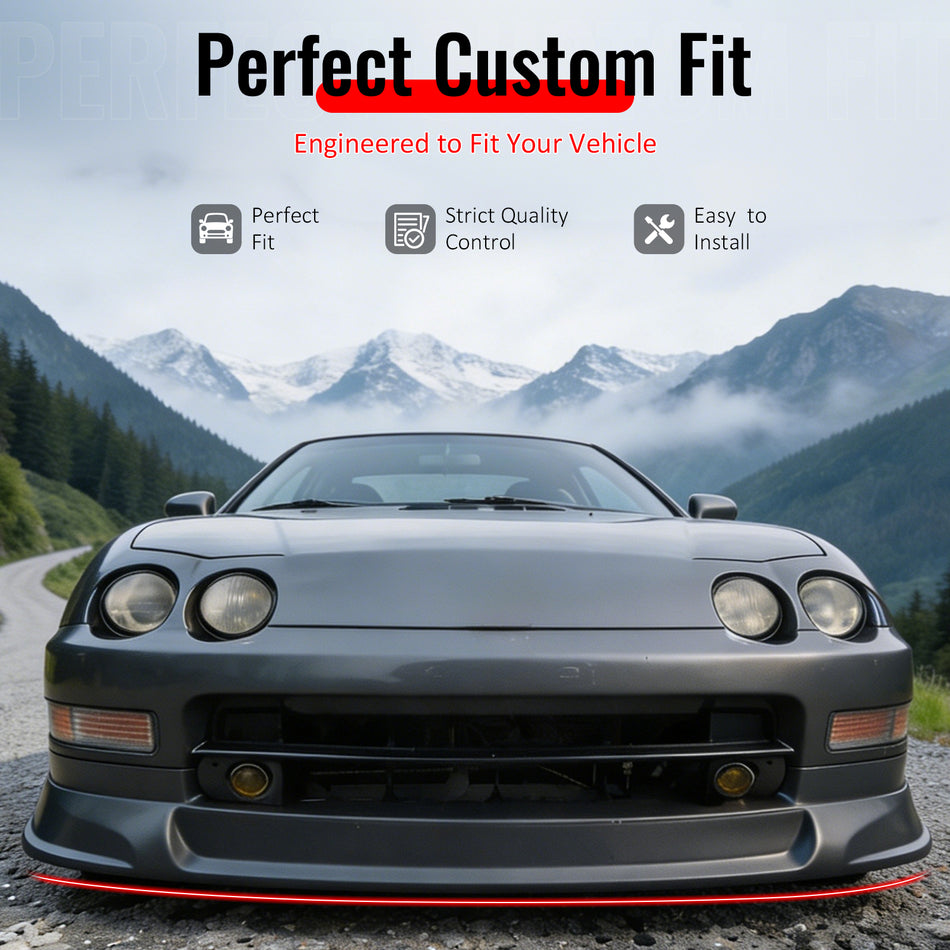Fits 94-97 Acura Integra Concept Style Front Bumper Lip Spoiler PU Unpainted