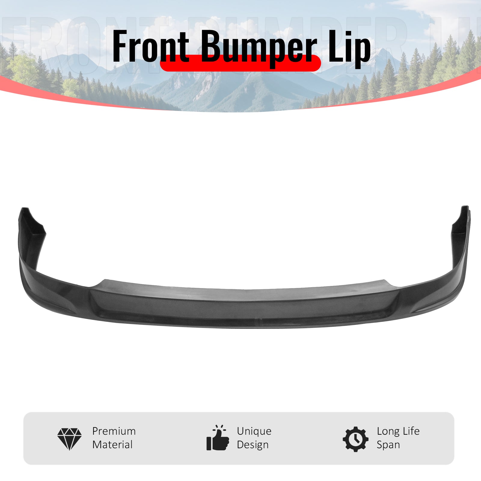 Fits 94-97 Acura Integra Concept Style Front Bumper Lip Spoiler PU Unpainted