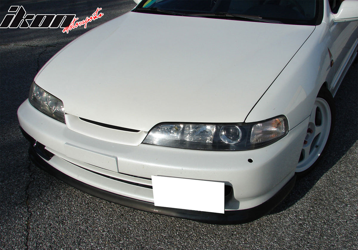 Fits 94-97 Acura Integra Front Bumper Lip Spoiler Splitter Unpainted Black PU