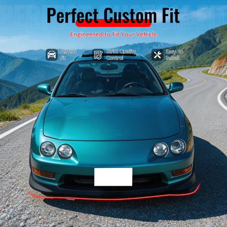 Fits 98-01 Acura Integra Type R/TR Style Front Bumper Lip Spoiler PU Unpainted