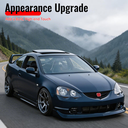 Fits 02-04 Acura RSX Mugen Style Front Bumper Lip Spoiler Splitter PU Unpainted