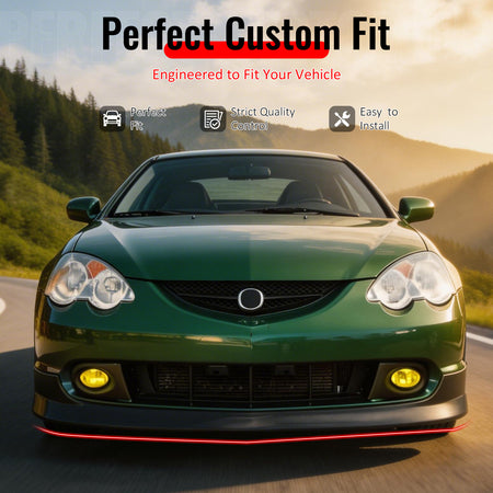 Fits 02-04 Acura RSX Type R/TR Style Front Bumper Lip Spoiler Chin PU Unpainted