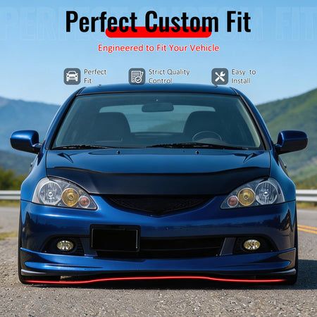 Fits 05-06 Acura RSX Performance 1 Style Front Bumper Lip Spoiler PU Unpainted