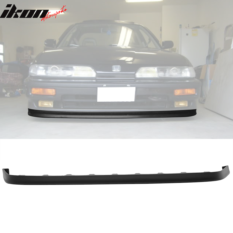 1990-1991 Acura Integra JDP Style Unpainted Black Front Bumper Lip PU