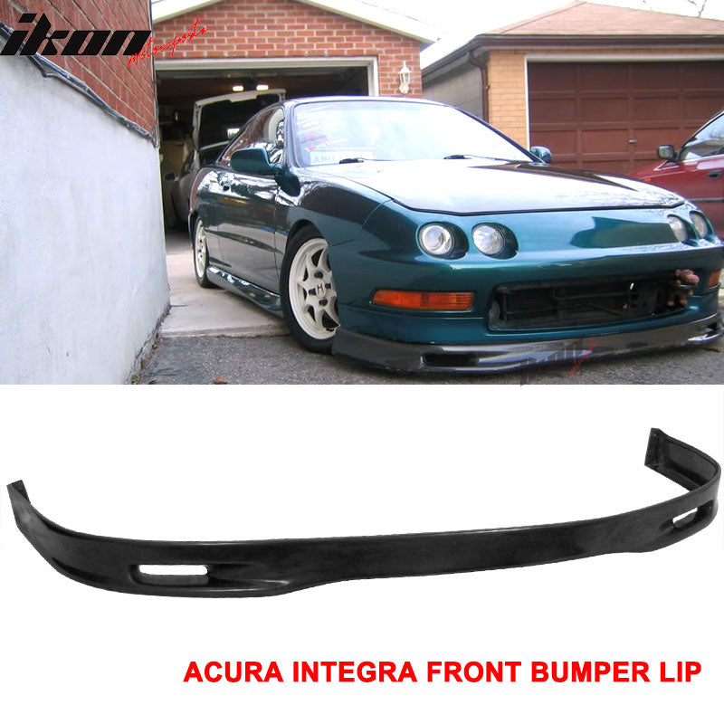 1994-1997 Acura Integra SP Style Unpainted Black Front Bumper Lip PU