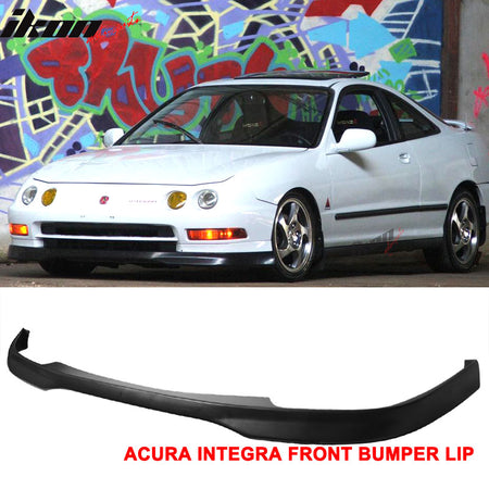 Compatible With 1994-1997 Acura Integra 2Dr Coupe PU Front + ABS Rear Bumper Lip