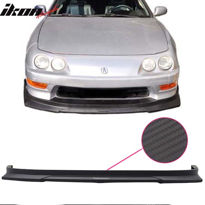 1994-1997 Acura Integra Matte Black CF Texture Front Bumper Lip PP