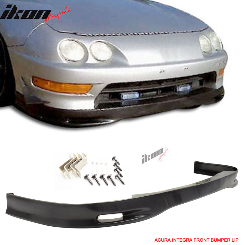 1998-2001 Acura Integra SP Style Unpainted Black Front Lip Splitter PU