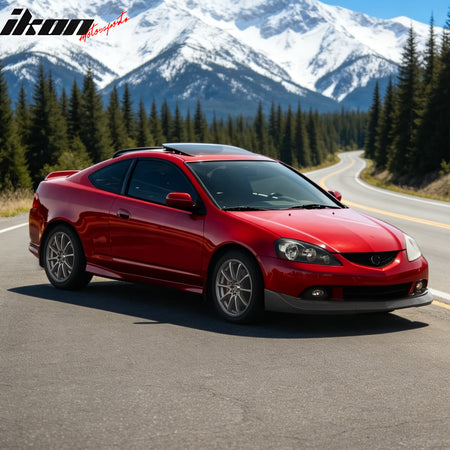 Fits 05-06 Acura RSX Mugen Style Front Bumper Lip Spoiler Chin PU Unpainted 3PCS