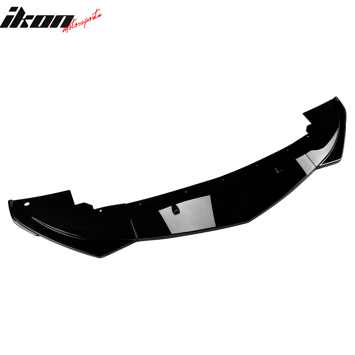 Fits 17-21 Alfa Romeo Giulia Standard Bumper IKON Front Lip 3PCS Gloss Black ABS