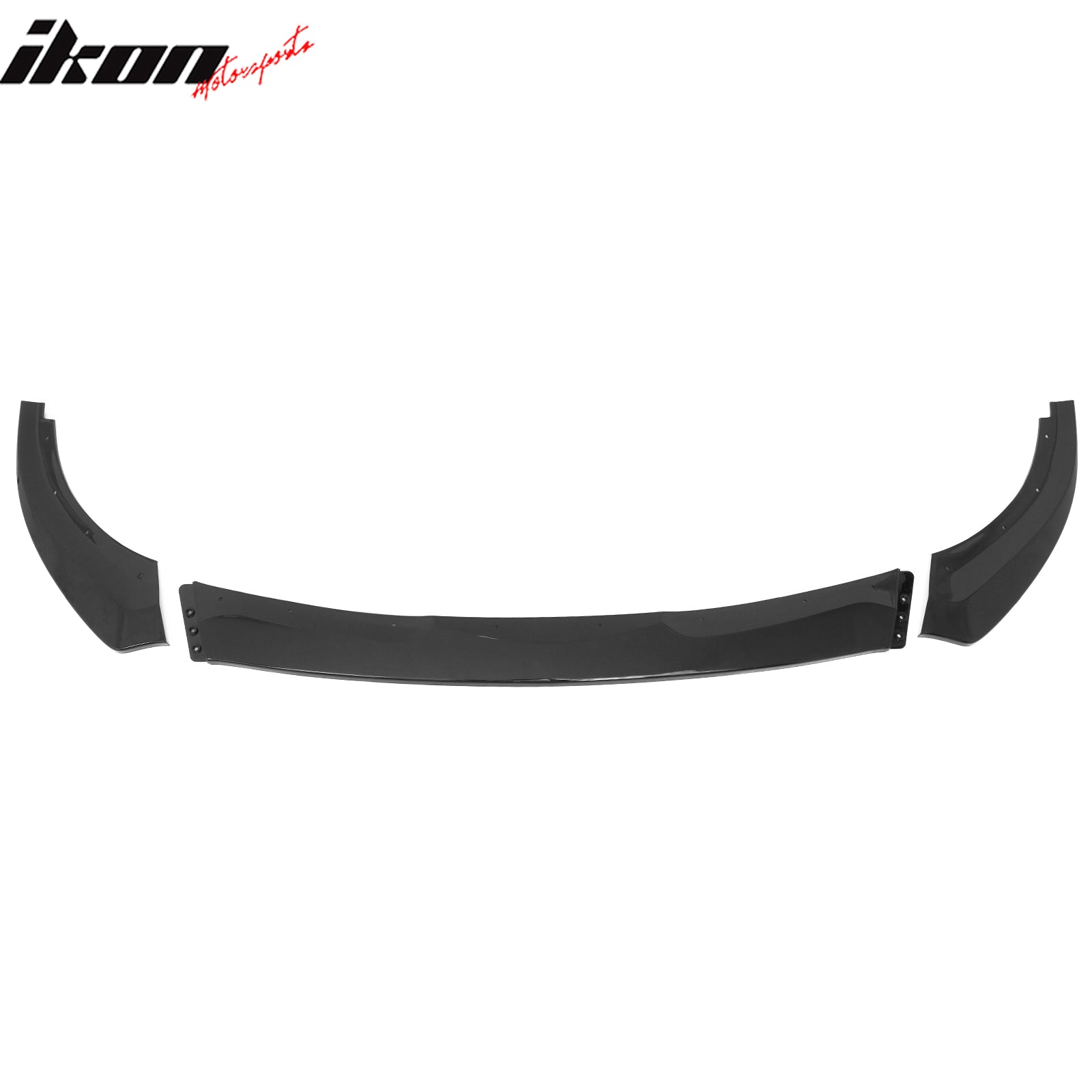 For 17-25 Alfa Romeo Giulia FR Style 3PC Front Bumper Lip Spoiler Gloss Black PP