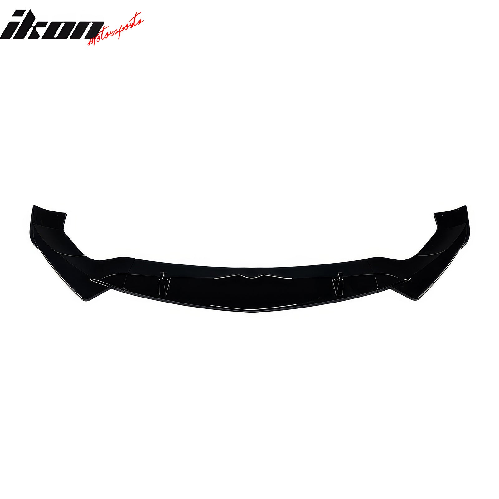 Fits 17-26 Alfa Romeo Stelvio IKON Style Front Bumper Lip Gloss Black ABS 3PCS