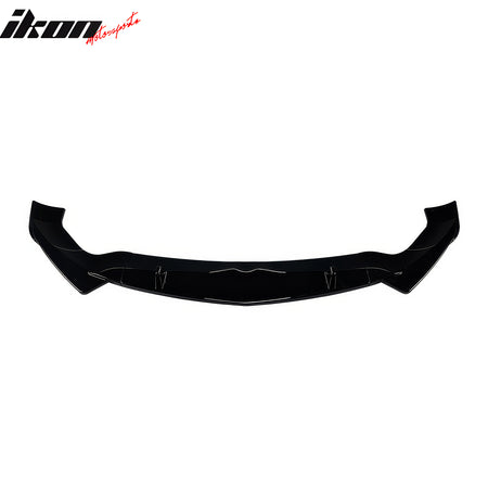 Fits 17-26 Alfa Romeo Stelvio IKON Style Front Bumper Lip Gloss Black ABS 3PCS