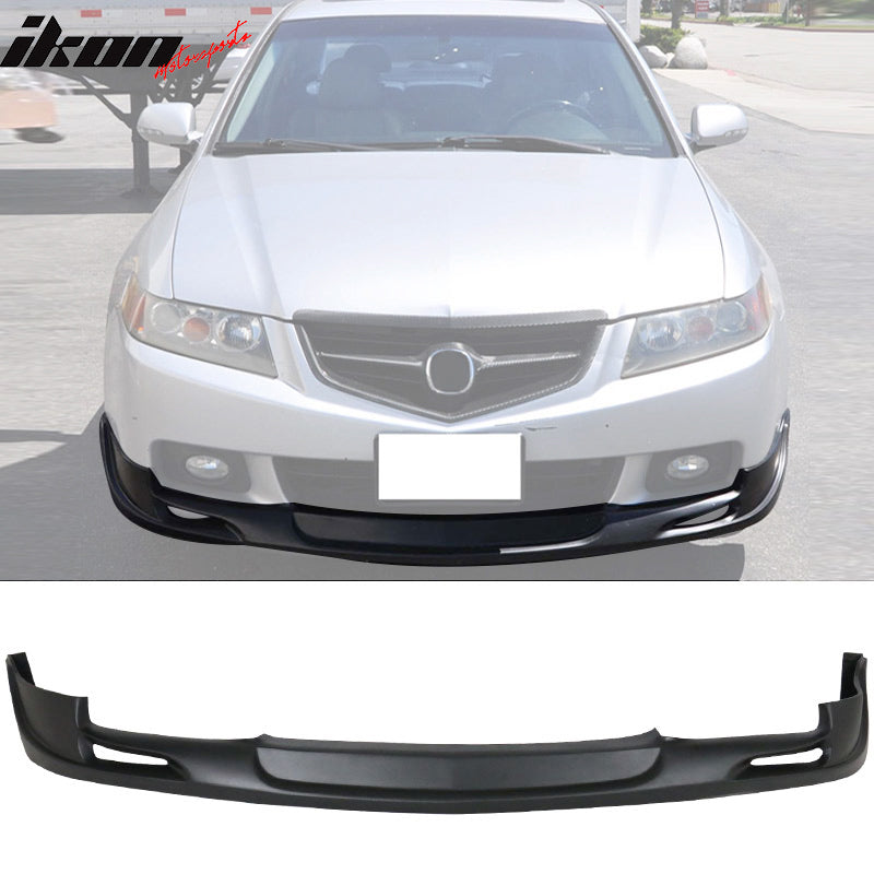 2004-2005 Acura TSX Mugen Style Black Front Bumper Lip Spoiler PU