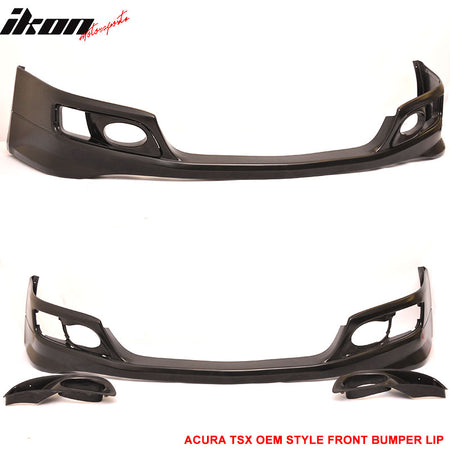 Fits 06-08 Acura TSX OE Factory Style Front Bumper Lip Chin Spoiler Unpainted PU