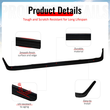 Fits 84-92 BMW E30 3-Series MDA Style Front Bumper Lip Spoiler Chin PU Unpainted