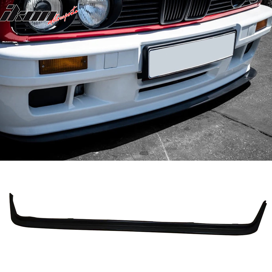 1984-1992 BMW E30 3-Series MDA Style Unpainted Front Bumper Lip PU