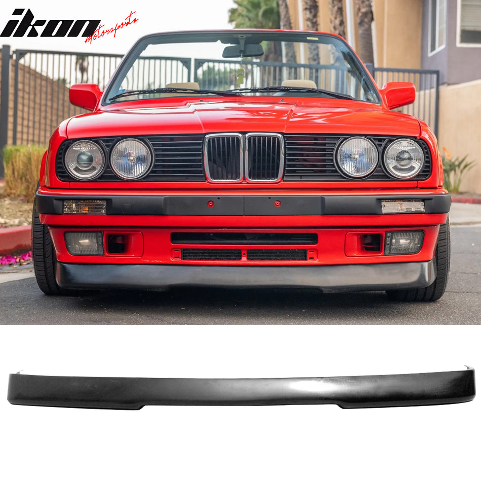 1984-1992 BMW E30 3-Series RG Style Unpainted Front Bumper Lip Chin PU