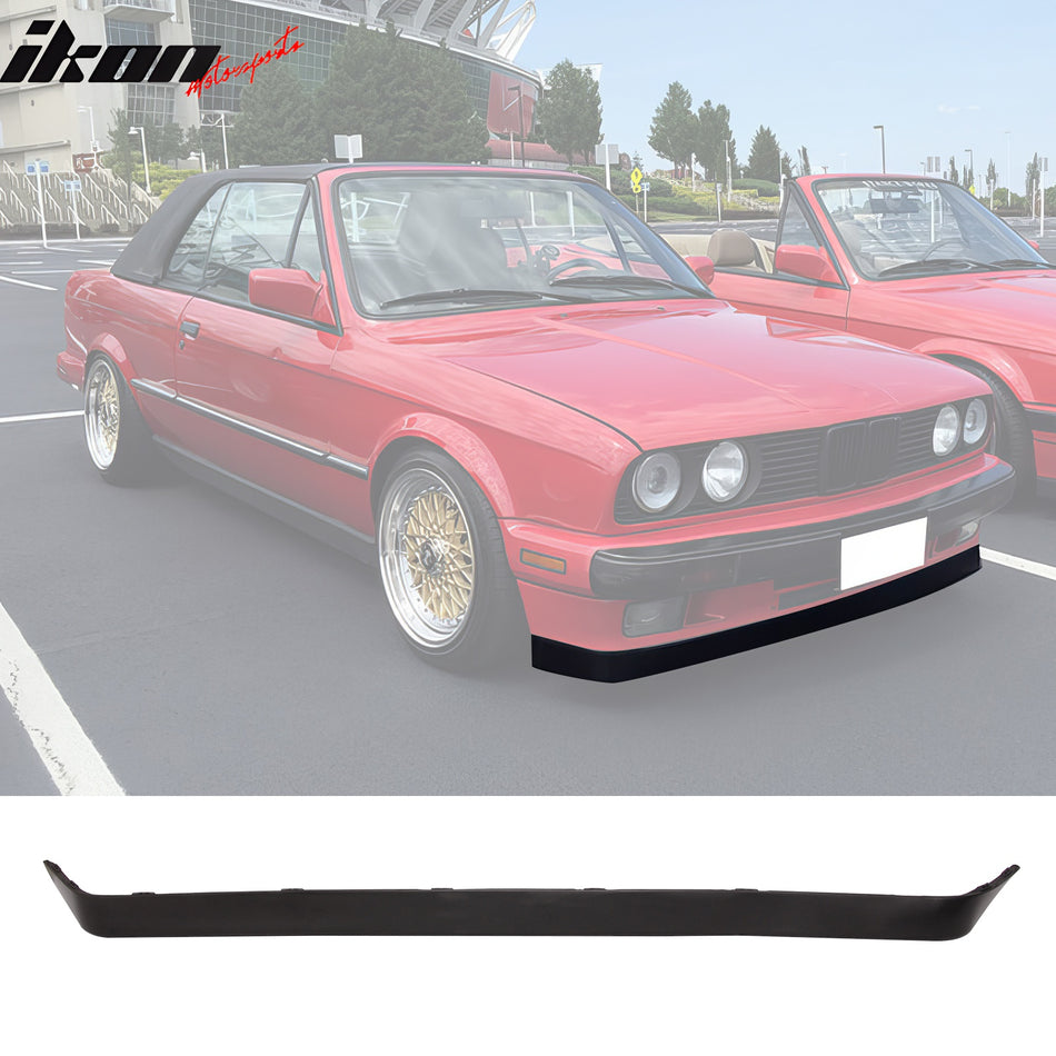 1984-1992 BMW E30 3-Series Msport M-Tech V2 Style Front Bumper Lip PU