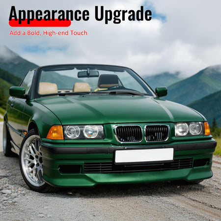 Fits 92-98 BMW E36 3 Series M-Tech Style Front Bumper Lip Spoiler PU Unpainted