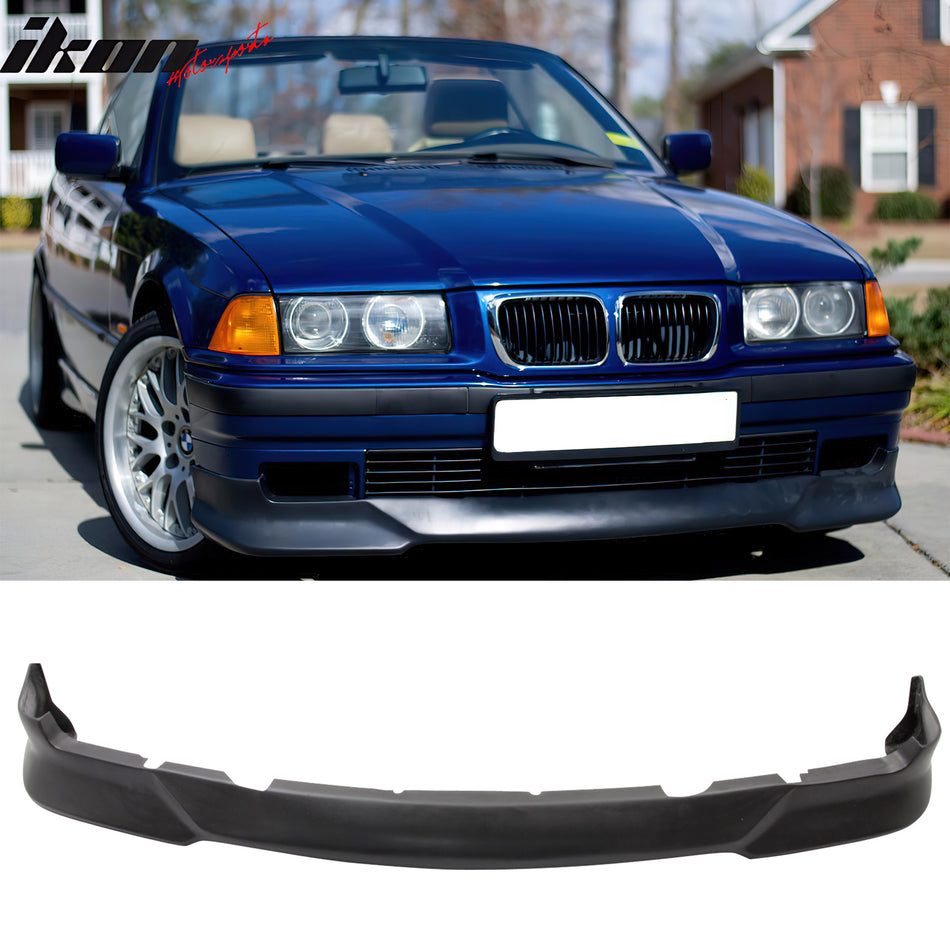 1992-1998 BMW E36 3 Series M-Tech Style Unpainted Front Bumper Lip PU