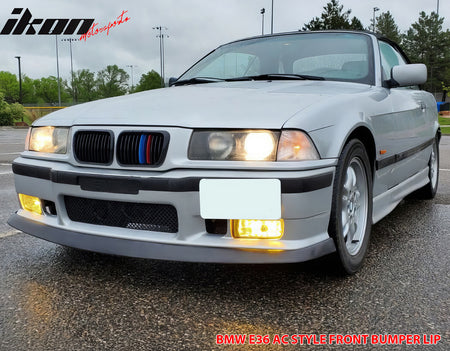 Fits 92-98 BMW E36 M3 AC Style Front Bumper Lip Spoiler Splitter Unpainted PU