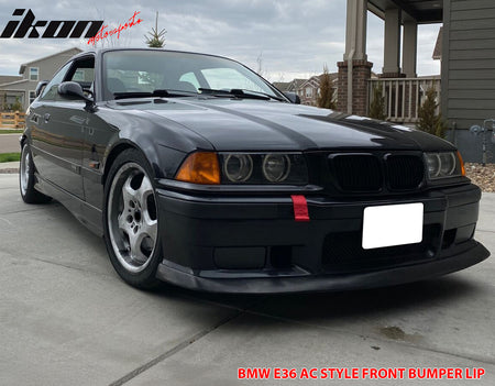 Fits 92-98 BMW E36 M3 AC Style Front Bumper Lip Spoiler Splitter Unpainted PU