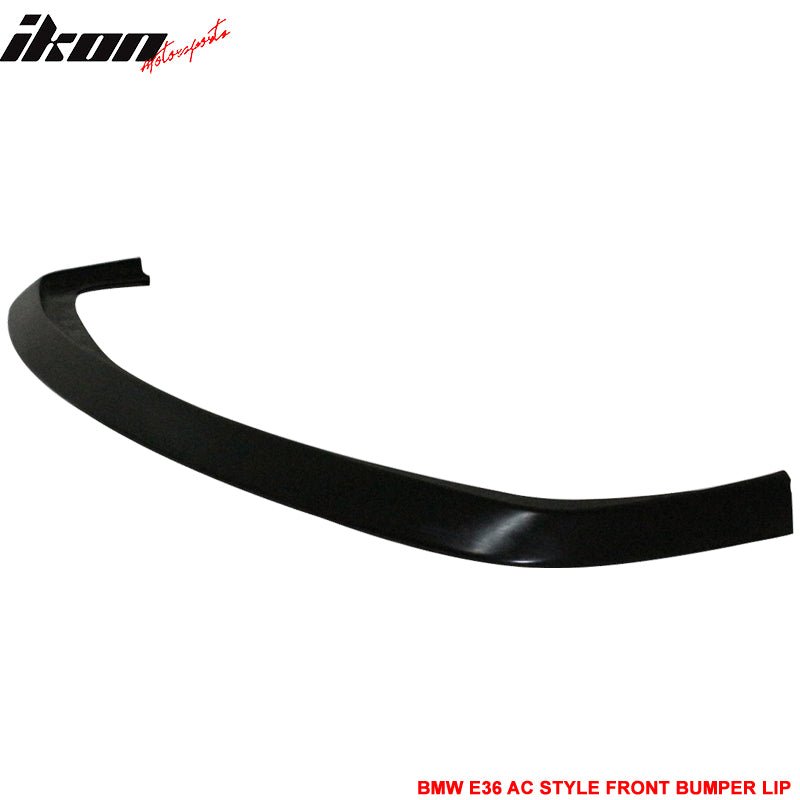 Fits 92-98 BMW E36 M3 AC Style Front Bumper Lip Spoiler Splitter Unpainted PU