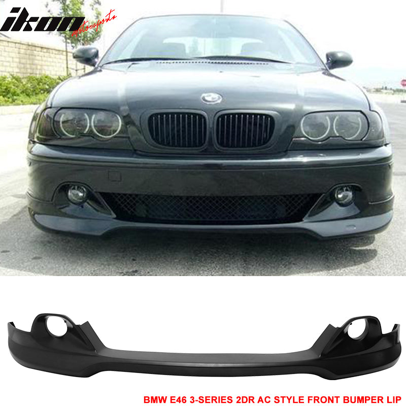 2004-2006 BMW E46 3-Series LCI AC Style Unpainted Front Bumper Lip PU