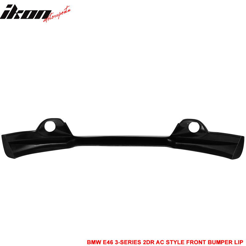 Fits 04-06 BMW E46 3-Series LCI AC Style Front Bumper Lip Spoiler - PU