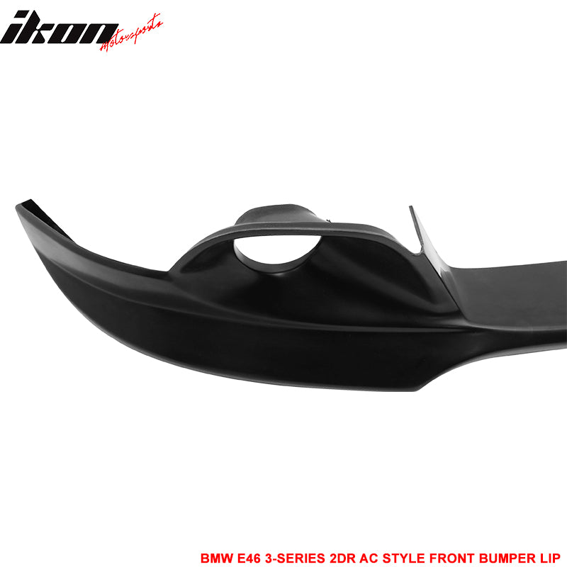 Fits 04-06 BMW E46 3-Series LCI AC Style Front Bumper Lip Spoiler - PU