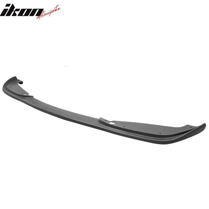 Front Bumper Lip Compatible With 2001-2006 BMW E46 M3, H Style Black PU Front Lip Finisher Under Chin Spoiler Add On Bodykit by IKON MOTORSPORTS, 2002 2003 2004 2005