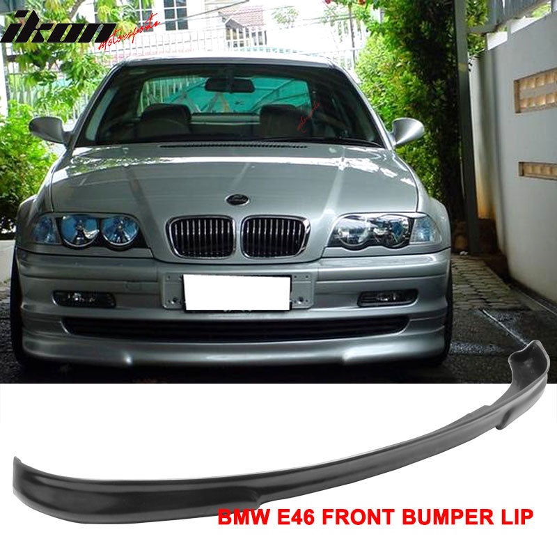 1999-2001 BMW E46 3 Series 4DR H2 Style Unpainted Front Bumper Lip PU