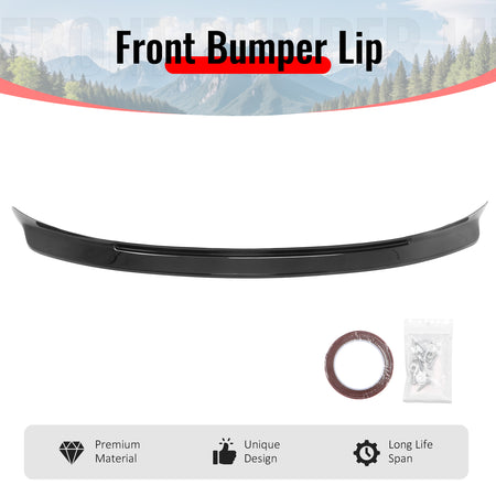 Fits 99-05 BMW E46 3-Series M Sport CSL Style Front Bumper Lip Gloss Black ABS