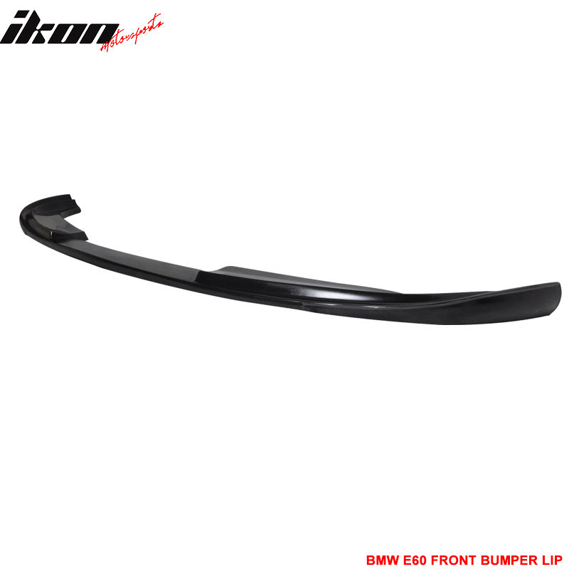 Fits 08-10 BMW E60 5 Series LCI H Style Front Bumper Lip Spoiler - PU